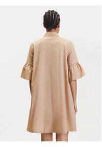 Marella Sukienka koszulowa Medicea 2515221192 Écru Relaxed Fit. Materiał: bawełna. Typ sukienki: koszulowe #4