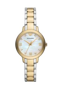 Emporio Armani zegarek damski kolor złoty. Kolor: złoty. Materiał: materiał #1