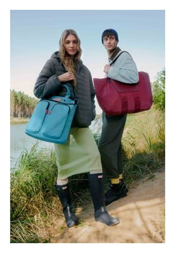 Hunter Kalosze HFW-006 Granatowy. Kolor: niebieski. Materiał: syntetyk