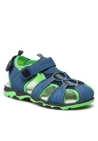 Sandały Sprandi CF190430D-3 Green. Kolor: niebieski. Materiał: materiał