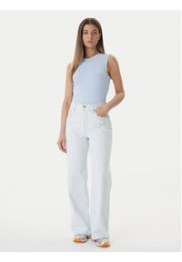 Calvin Klein Jeans Top LV047B265G Niebieski Slim Fit. Kolor: niebieski. Materiał: bawełna #2