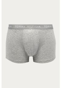 TOMMY HILFIGER - Tommy Hilfiger - Bokserki (3-pack). Kolor: szary. Materiał: bawełna, dzianina, elastan. Wzór: nadruk #7