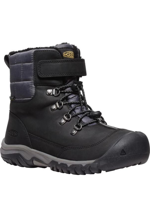 keen - Keen Kanibou WP zimowe buty dziecięce Czarny/Magnet 25-26. Kolor: szary. Sezon: zima