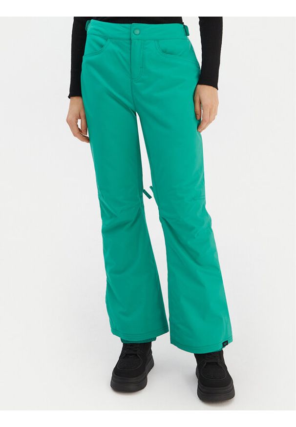 Roxy Spodnie snowboardowe Backyard ERJTP03299 Zielony Tailored Fit. Kolor: zielony. Materiał: syntetyk. Sport: snowboard