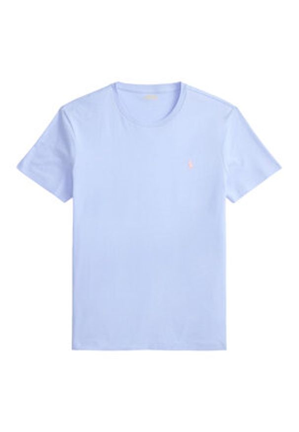 Polo Ralph Lauren T-Shirt 710671438528 Niebieski jasny Regular Fit. Typ kołnierza: polo. Kolor: niebieski. Materiał: bawełna