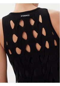 Pinko - PINKO Sukienka dzianinowa Allan 105190 A2LW Czarny Regular Fit. Kolor: czarny. Materiał: syntetyk