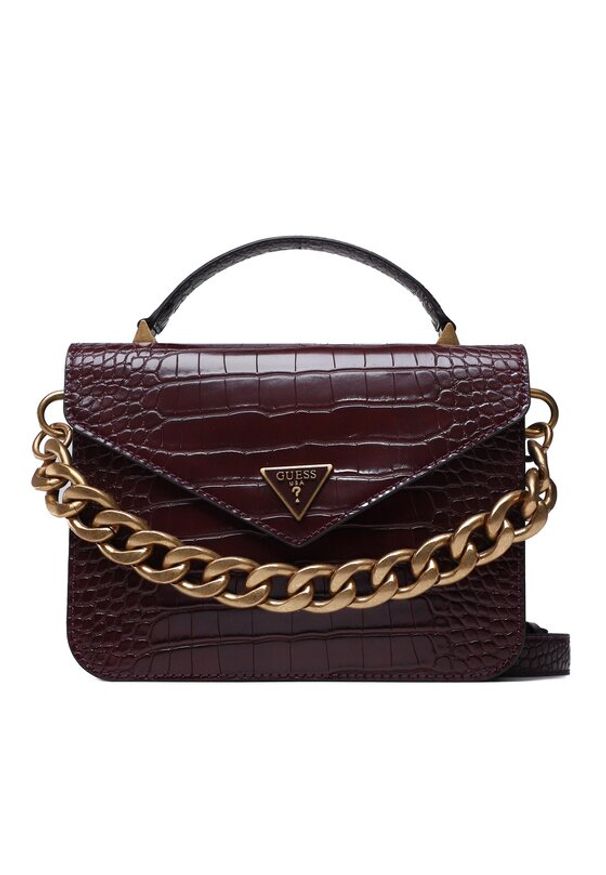 Guess Torebka Retour (CC) HWCC86 64200 Bordowy. Kolor: czerwony. Materiał: skórzane