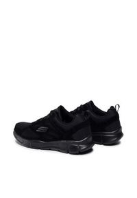 skechers - Skechers Sneakersy Ezdez 52748/BBK Czarny. Kolor: czarny. Materiał: zamsz, skóra #7