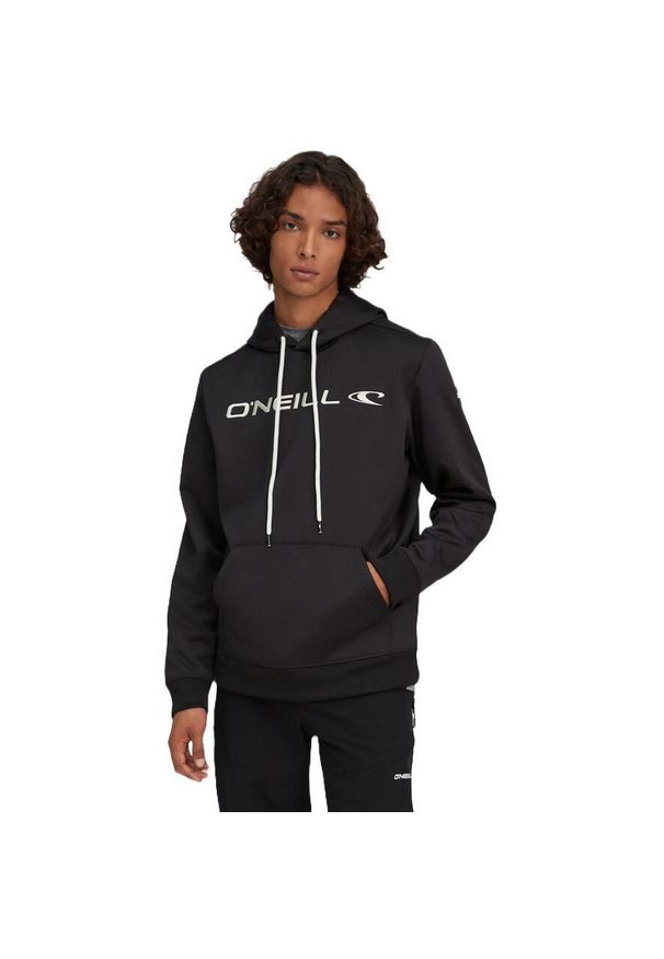 Bluza z kapturem męskie O'Neill Rutile Hooded Fleece. Typ kołnierza: kaptur. Kolor: czarny. Materiał: poliester, materiał