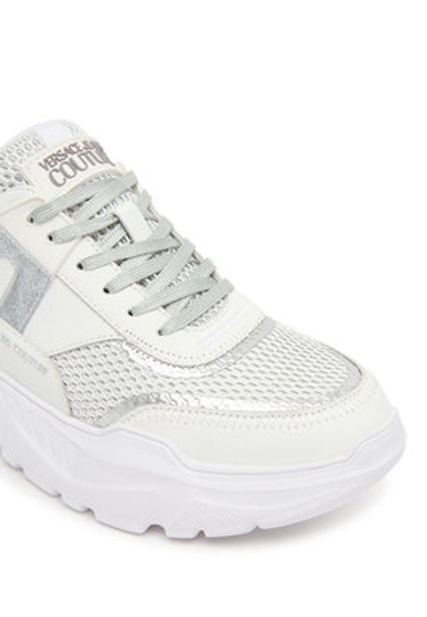Versace Jeans Couture Sneakersy 79VA3SC4 ZSC79 003 Biały. Kolor: biały. Materiał: skóra