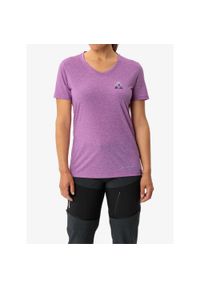 Koszulka szybkoschnąca damska Vaude Skomer Print T-Shirt III. Kolor: fioletowy, różowy, wielokolorowy. Wzór: nadruk