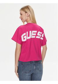 Guess T-Shirt Deana Boxy V4RI09 KC2Z0 Różowy Regular Fit. Kolor: różowy. Materiał: bawełna #5