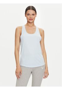 Reebok Top Id Train Mesh Back Tank 100035728 Niebieski Regular Fit. Kolor: niebieski. Materiał: syntetyk #1