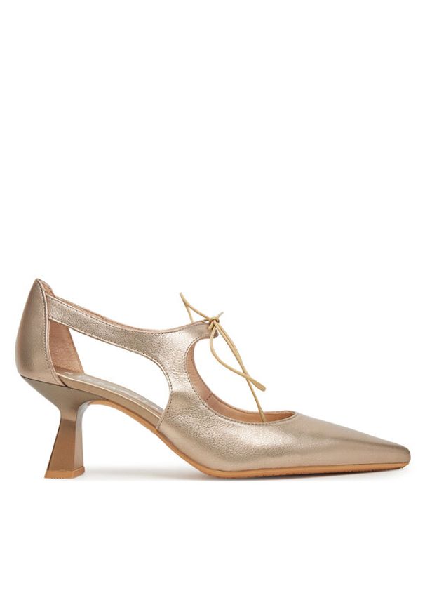 Hispanitas Czółenka Nova HV253934 Złoty. Kolor: złoty. Materiał: skóra