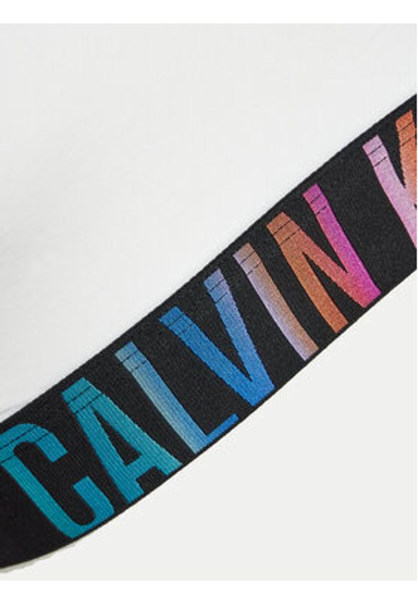Calvin Klein Underwear Biustonosz top 000QF7831E Biały. Kolor: biały. Materiał: bawełna
