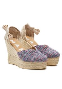 Manebi Espadryle Acapulco Heart-Shaped Wedge Espadrilles G 0.6 WH Różowy. Kolor: różowy. Materiał: materiał #5