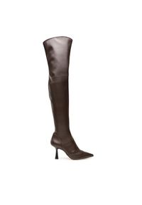 MICHAEL Michael Kors Kozaki Clara Boot 40F3CLMB5L Brązowy. Kolor: brązowy. Materiał: skóra