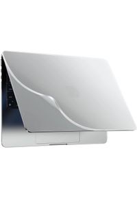 Etui ochronne do Apple Macbook Pro 14 - M1/M2/M3/M4 2021-2024 Alogy AirGuard Elastyczna obudowa bez odcisków palców Matowa Przezroczysta Biel