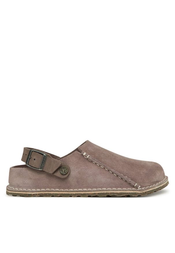 Birkenstock Klapki Lutry Premium 1028043 Różowy. Kolor: różowy. Materiał: zamsz, skóra