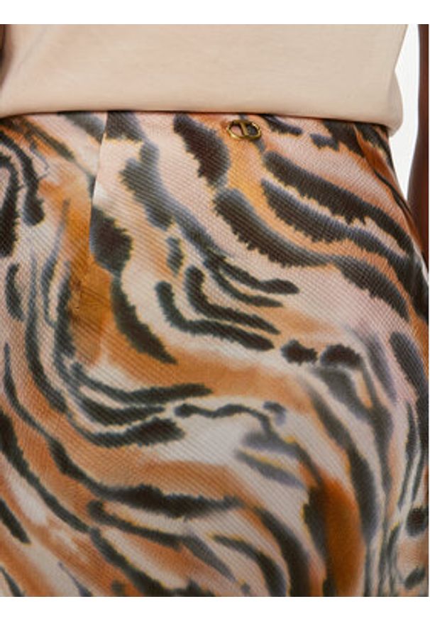 TwinSet - TWINSET Spódnica maxi 242TP2656 Kolorowy Straight Fit. Materiał: wiskoza. Wzór: kolorowy