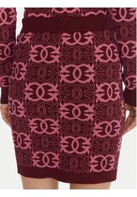 Pinko - PINKO Spódnica mini Bang Bang 106040 A2YD Bordowy Slim Fit. Kolor: czerwony. Materiał: wiskoza
