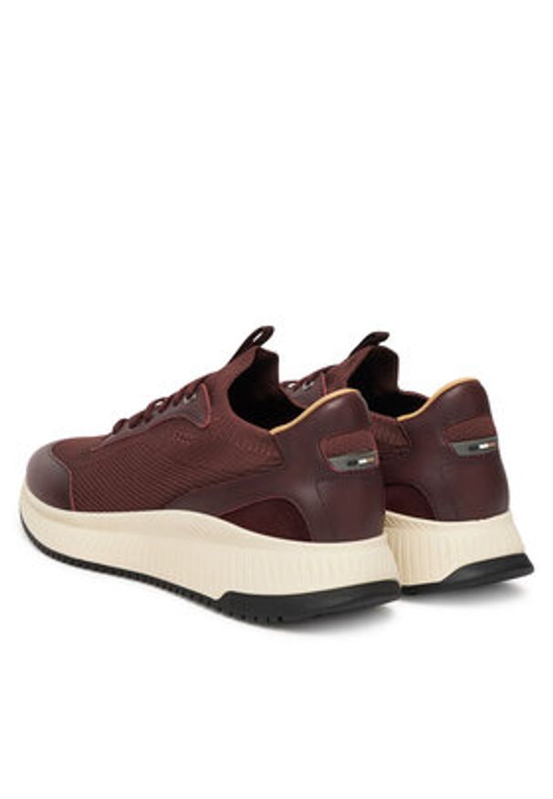 BOSS Sneakersy Ttnm Evo 50552911 Bordowy. Kolor: czerwony. Materiał: materiał