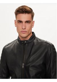 BOSS - Boss Kurtka skórzana Jomoto 50518270 Czarny Regular Fit. Kolor: czarny. Materiał: skóra #3