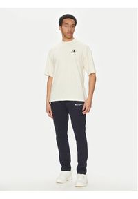 Champion T-Shirt 221257 Écru Regular Fit. Materiał: bawełna