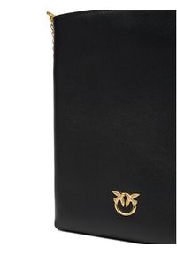 Pinko - PINKO Torebka Flat Satchel AI 25-26 PCPL 105352 A0QO Czarny. Kolor: czarny. Materiał: skórzane #4