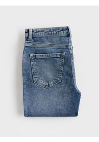 Reserved - Jeansy slim z dłuższą nogawką - niebieski. Kolor: niebieski. Długość: długie
