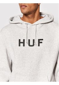 HUF Bluza Essentials Og Logo PF00490 Szary Regular Fit. Kolor: szary. Materiał: bawełna
