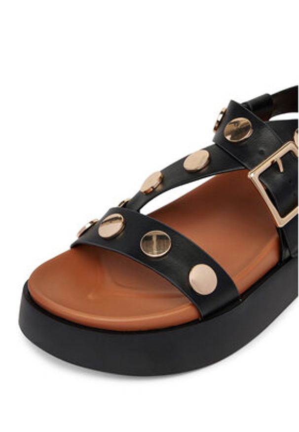 DeeZee Sandały WS2P229-10 Czarny. Kolor: czarny. Materiał: materiał, syntetyk