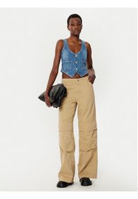 Hugo - HUGO Kamizelka Gardenia_B 50531700 Niebieski Slim Fit. Kolor: niebieski. Materiał: bawełna