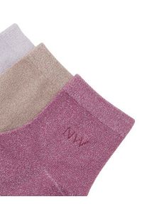 Nine West Skarpety długie CEO_AS_NW_02_Z_AW25 (3 PACK) Różowy. Kolor: różowy. Materiał: materiał, bawełna