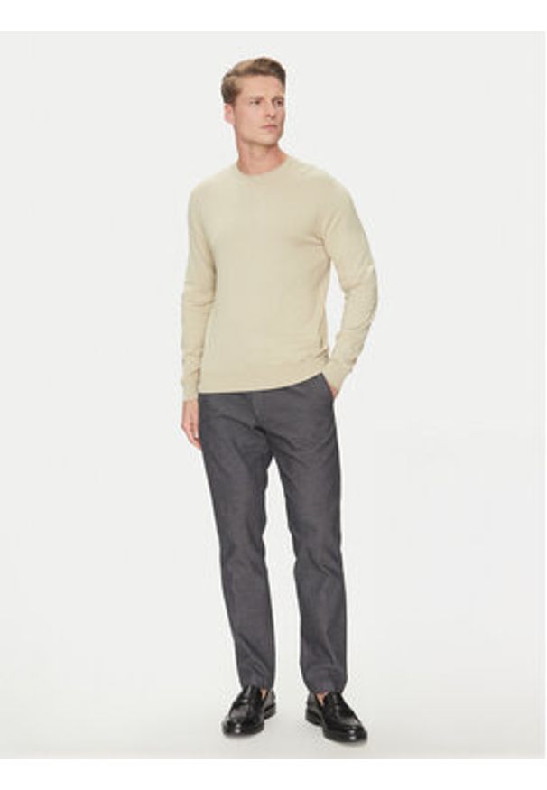 Marciano Guess Sweter 5GHR02 5861Z Beżowy Regular Fit. Kolor: beżowy. Materiał: bawełna