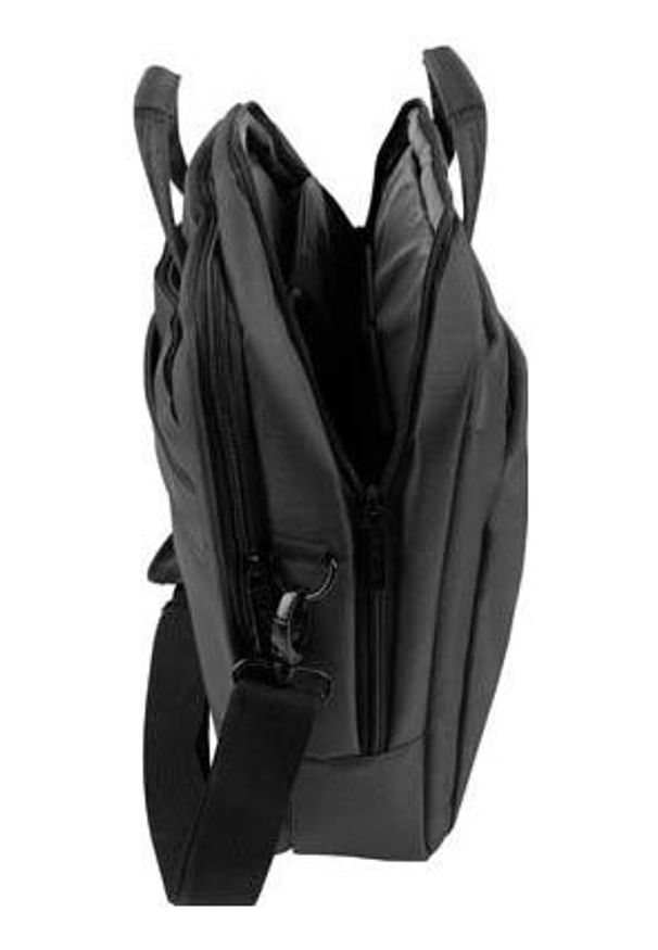 NATEC - Torba Natec Gazelle 15.6'' - 16'' czarny. Kolor: czarny. Materiał: skóra, nylon, materiał. Styl: elegancki