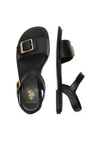 U.S. Polo Assn. Sandały EO-TEMPE002W/6L1 Czarny. Kolor: czarny. Materiał: skóra #10
