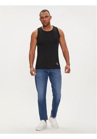 Calvin Klein Jeans Tank top Badge J30J325220 Czarny Slim Fit. Kolor: czarny. Materiał: bawełna #5