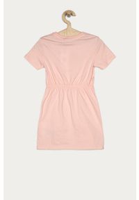 Calvin Klein Jeans - Sukienka dziecięca 104-176 cm. Kolor: różowy. Materiał: bawełna, dzianina. Wzór: nadruk. Typ sukienki: rozkloszowane #2