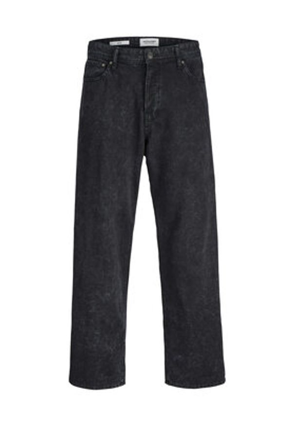 Jack & Jones Jeansy Alex Smith 12282731 Czarny Wide Leg. Kolor: czarny