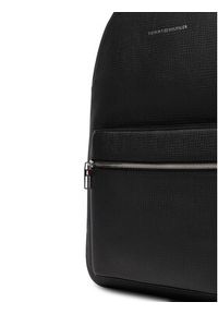 TOMMY HILFIGER - Tommy Hilfiger Plecak Th Business Leather Backpack AM0AM13641 Czarny. Kolor: czarny. Materiał: skóra