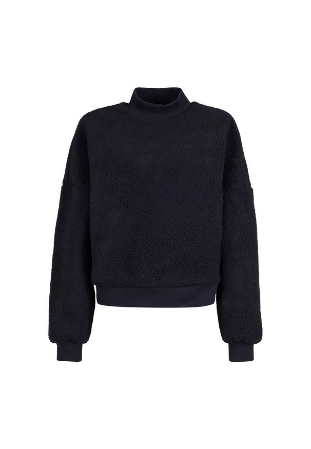 Damski polar z okrągłym dekoltem Urban Classics. Kolor: czarny. Materiał: polar