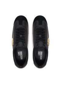Love Moschino - LOVE MOSCHINO Sneakersy JA10121G1OIK100A Czarny. Kolor: czarny. Materiał: skóra #5