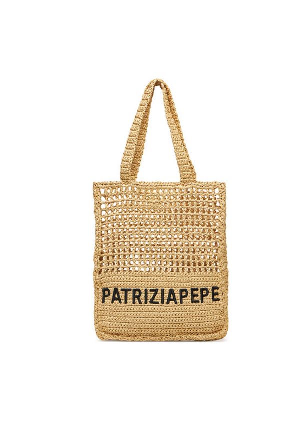 Patrizia Pepe Torebka 2B0124/V039 Beżowy. Kolor: beżowy