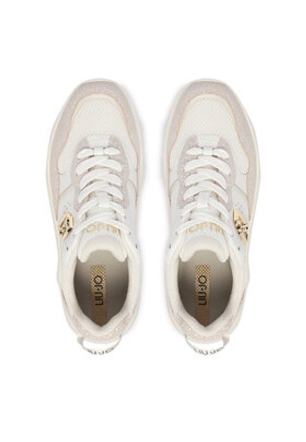Liu Jo Sneakersy Steffy 01 BA6025 PX825 Biały. Kolor: biały. Materiał: skóra