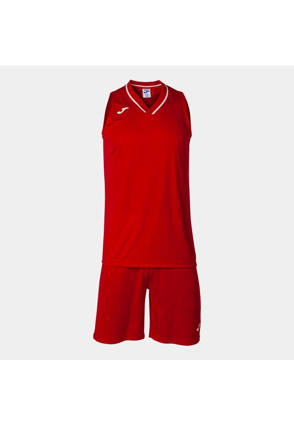 Joma - Zestaw do koszykówki męski Atlanta. Kolor: czerwony, biały, wielokolorowy. Materiał: dresówka. Sport: koszykówka