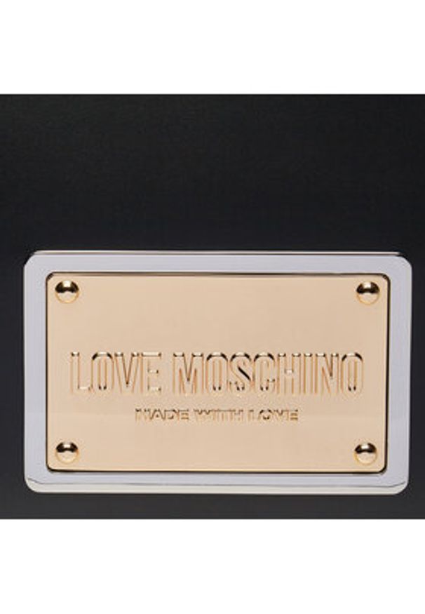 Love Moschino - LOVE MOSCHINO Torebka JC4356PP0IK1200A Czarny. Kolor: czarny. Materiał: skórzane