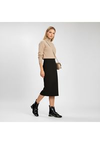 Czarne Botki S.Barski Stylowe Buty Damskie Z Broszką. Zapięcie: klamry. Kolor: czarny. Materiał: lakier, skóra. Sezon: zima, jesień. Obcas: na obcasie. Styl: elegancki. Wysokość obcasa: średni #8