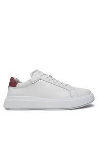 Calvin Klein Sneakersy Low Top Lace Up Lth HM0HM01016 Biały. Kolor: biały. Materiał: skóra #1