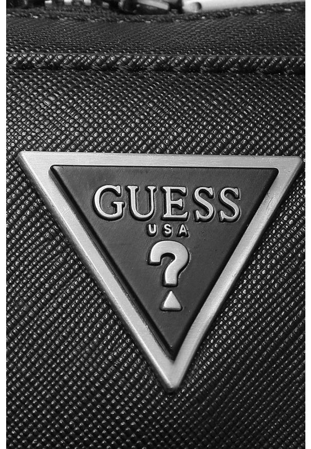 Guess - GUESS Czarna aktówka Parma. Kolor: czarny